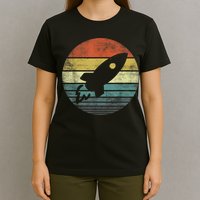 Rocket Launch Astronomy Funny Retro Rocket Space Ship T-Shirt