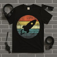 Rocket Launch Astronomy Funny Retro Rocket Space Ship T-Shirt