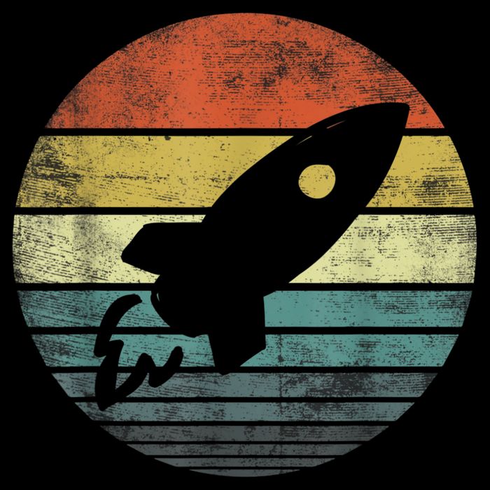 Rocket Launch Astronomy Funny Retro Rocket Space Ship T-Shirt