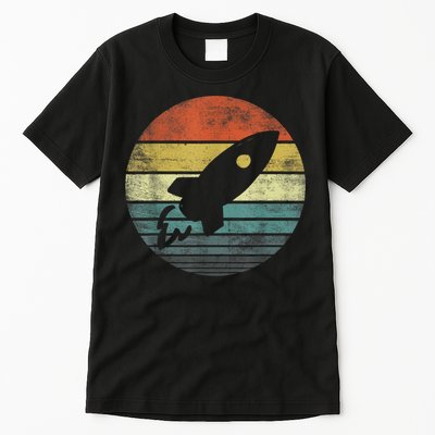 Rocket Launch Astronomy Funny Retro Rocket Space Ship Tall T-Shirt