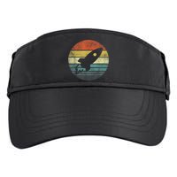 Rocket Launch Astronomy Funny Retro Rocket Space Ship Adult Drive Performance Visor