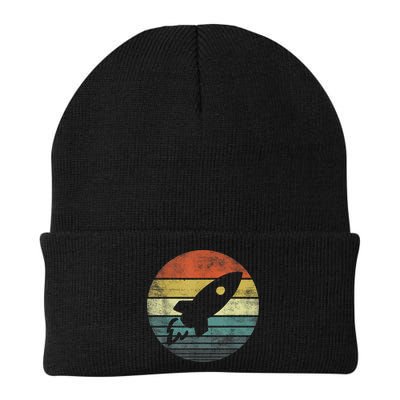 Rocket Launch Astronomy Funny Retro Rocket Space Ship Beanie