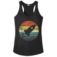 Rocket Launch Astronomy Funny Retro Rocket Space Ship Ladies PosiCharge Competitor Racerback Tank