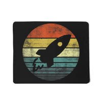 Rocket Launch Astronomy Funny Retro Rocket Space Ship Mousepad