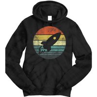 Rocket Launch Astronomy Funny Retro Rocket Space Ship Tie Dye Hoodie