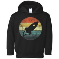 Rocket Launch Astronomy Funny Retro Rocket Space Ship Toddler Hoodie