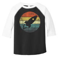 Rocket Launch Astronomy Funny Retro Rocket Space Ship Toddler Fine Jersey T-Shirt