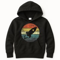 Rocket Launch Astronomy Funny Retro Rocket Space Ship Kids Hoodie