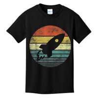 Rocket Launch Astronomy Funny Retro Rocket Space Ship Kids T-Shirt