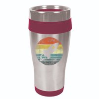Rocket Launch Astronomy Funny Retro Rocket Space Ship 16oz Travel Tumbler