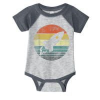 Rocket Launch Astronomy Funny Retro Rocket Space Ship Infant Baby Jersey Bodysuit