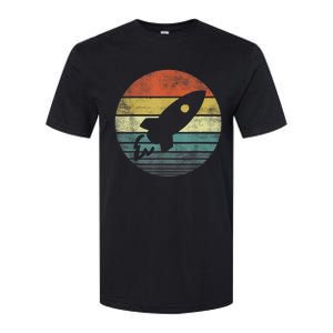 Rocket Launch Astronomy Funny Retro Rocket Space Ship Softstyle CVC T-Shirt