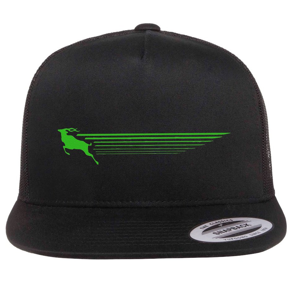 Run Like An Antelope Flat Bill Trucker Hat