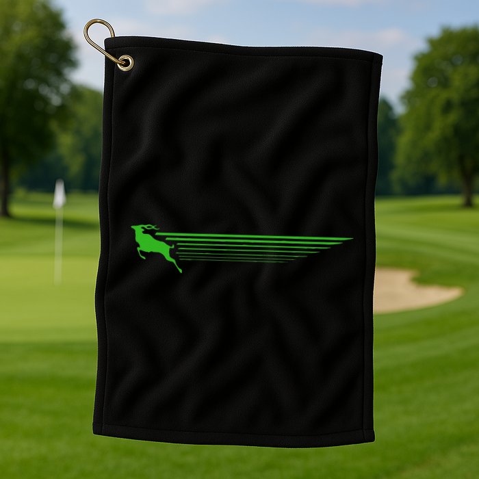 Run Like An Antelope Golf Towel