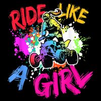 Ride Like A Girl ATV Lovers Quad Bike Biker Girl Impact Tech Backpack