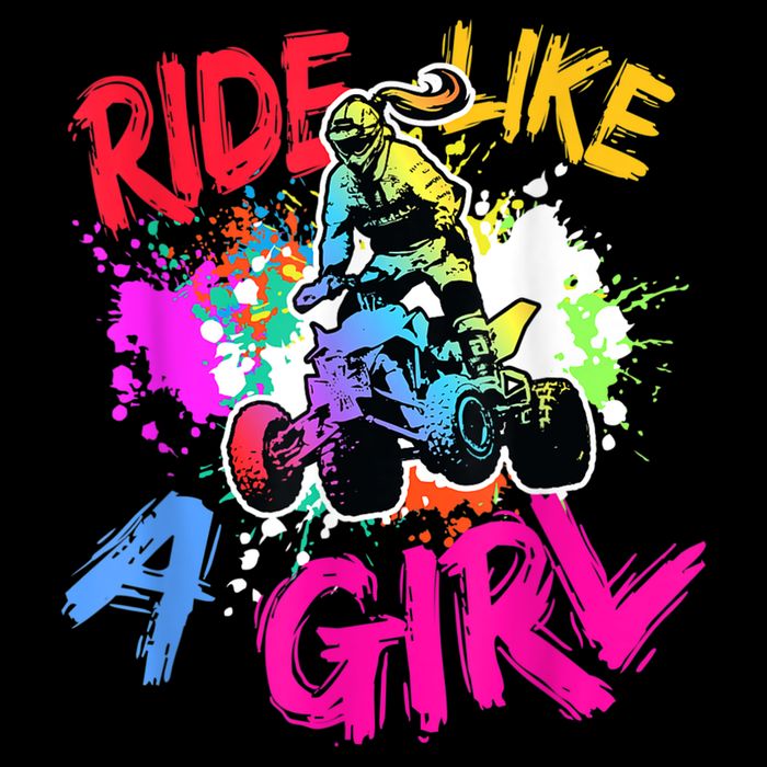 Ride Like A Girl ATV Lovers Quad Bike Biker Girl Impact Tech Backpack