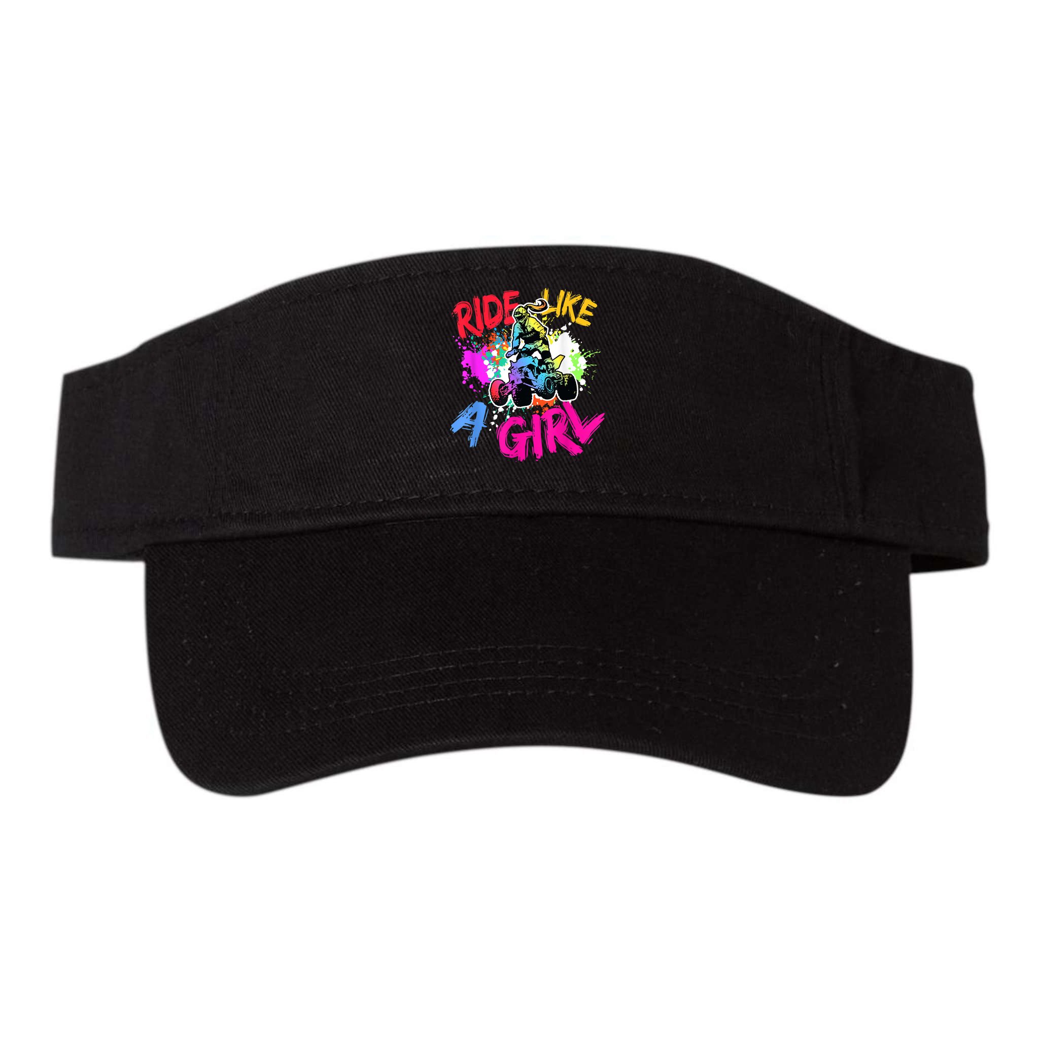 Ride Like A Girl ATV Lovers Quad Bike Biker Girl Visor