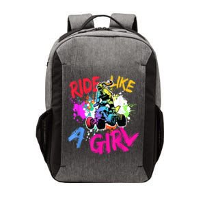 Ride Like A Girl ATV Lovers Quad Bike Biker Girl Vector Backpack