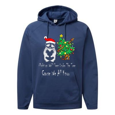 Raccoon Lover Art IM The Gift In The Family Funny Christmas Performance Fleece Hoodie