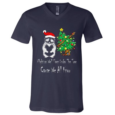 Raccoon Lover Art IM The Gift In The Family Funny Christmas V-Neck T-Shirt