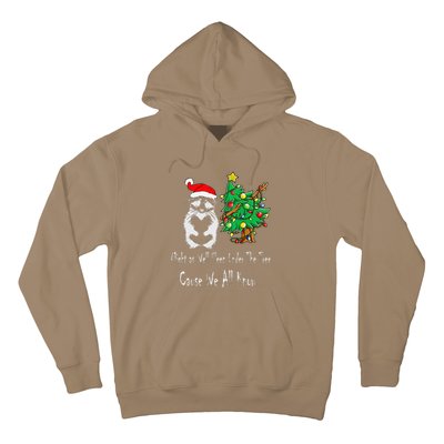 Raccoon Lover Art IM The Gift In The Family Funny Christmas Hoodie