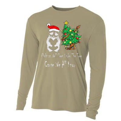 Raccoon Lover Art IM The Gift In The Family Funny Christmas Cooling Performance Long Sleeve Crew