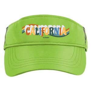 Retro Los Angeles California Cali Wave Adult Drive Performance Visor