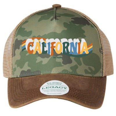 Retro Los Angeles California Cali Wave Legacy Tie Dye Trucker Hat