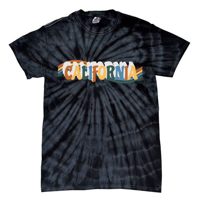 Retro Los Angeles California Cali Wave Tie-Dye T-Shirt
