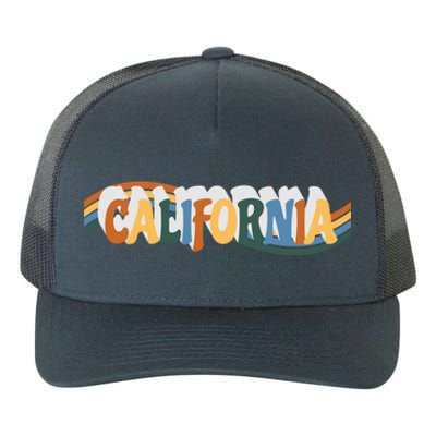 Retro Los Angeles California Cali Wave Yupoong Adult 5-Panel Trucker Hat