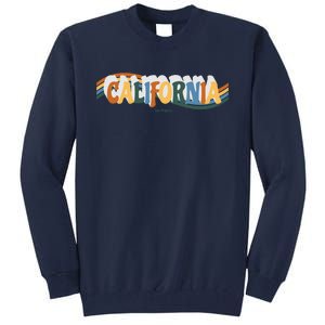 Retro Los Angeles California Cali Wave Tall Sweatshirt