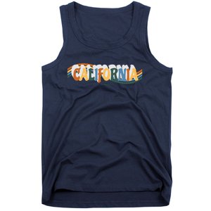 Retro Los Angeles California Cali Wave Tank Top