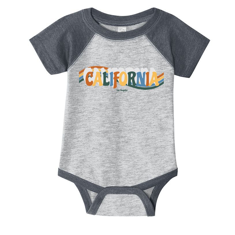 Retro Los Angeles California Cali Wave Infant Baby Jersey Bodysuit