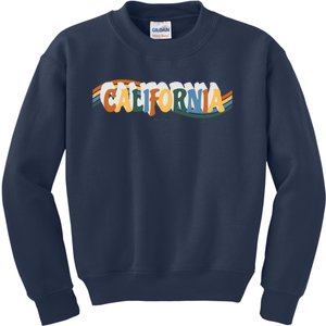 Retro Los Angeles California Cali Wave Kids Sweatshirt