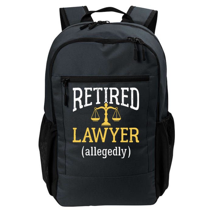 Retired Lawyer Allegedly Funny Attorney Retirement Daily Commute Backpack