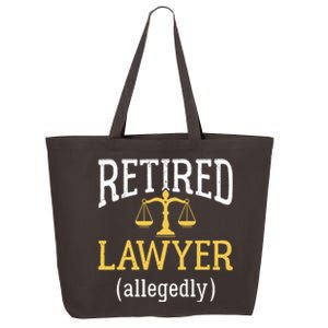 Retired Lawyer Allegedly Funny Attorney Retirement 25L Jumbo Tote