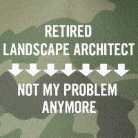 Retired Landscape Architect Not My Problem Anymore Legacy Tie Dye Trucker Hat