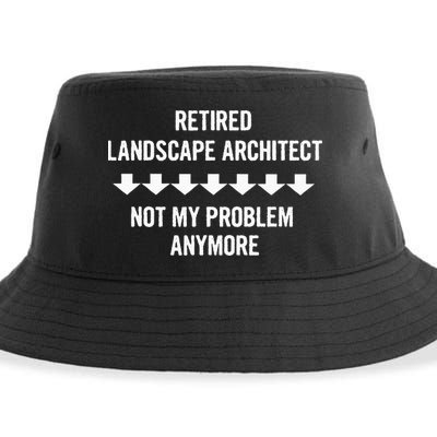 Retired Landscape Architect Not My Problem Anymore Sustainable Bucket Hat