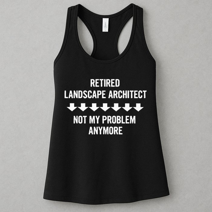 Retired Landscape Architect Not My Problem Anymore Womens Tank Top