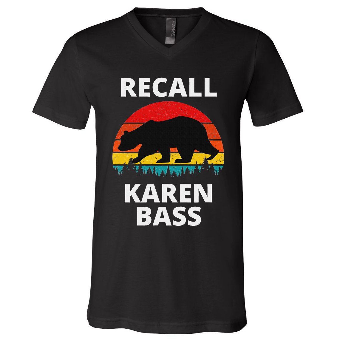 Recall Los Angeles Mayor Karen Bass Recall Karen Bass V-Neck T-Shirt