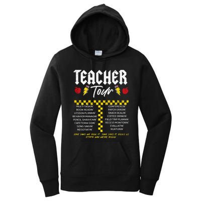 Retro Lightning Bolt Abcd The Teacher Women's Pullover Hoodie