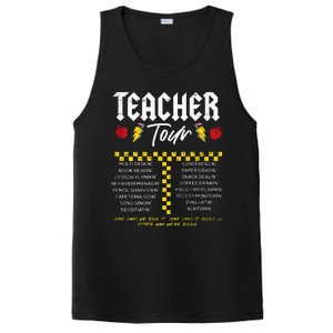 Retro Lightning Bolt Abcd The Teacher PosiCharge Competitor Tank