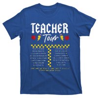 Retro Lightning Bolt Abcd The Teacher T-Shirt