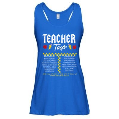 Retro Lightning Bolt Abcd The Teacher Ladies Essential Flowy Tank