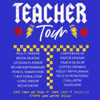 Retro Lightning Bolt Abcd The Teacher 16 in Basic Backpack