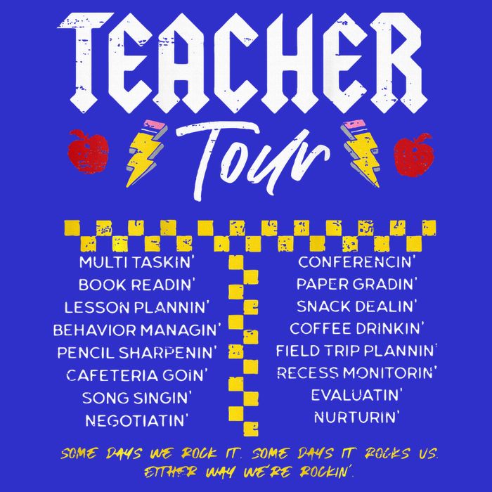 Retro Lightning Bolt Abcd The Teacher 16 in Basic Backpack