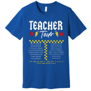 Retro Lightning Bolt Abcd The Teacher Premium T-Shirt