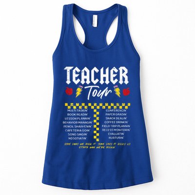 Retro Lightning Bolt Abcd The Teacher Womens Tank Top