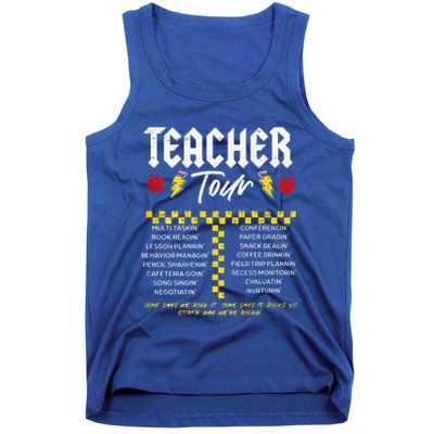 Retro Lightning Bolt Abcd The Teacher Tank Top
