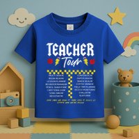 Retro Lightning Bolt Abcd The Teacher Toddler T-Shirt